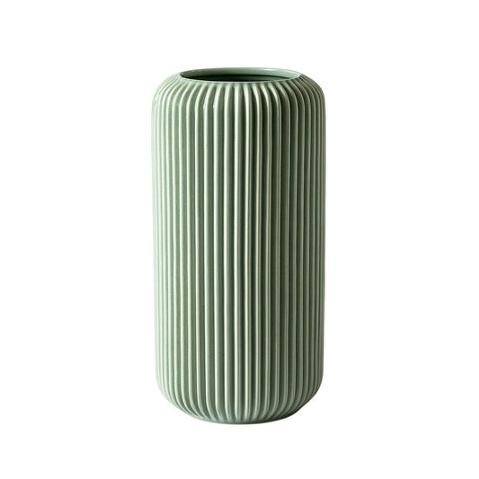 Syrvilo Ribbed Origami Vase - Sage Green